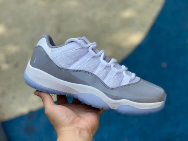 aj11 Cement Grey Low Real Carbon Plate Air Jordan 11 Retro Low „Cement Grev“ weiß grau cool grau 2.0 av2187-140