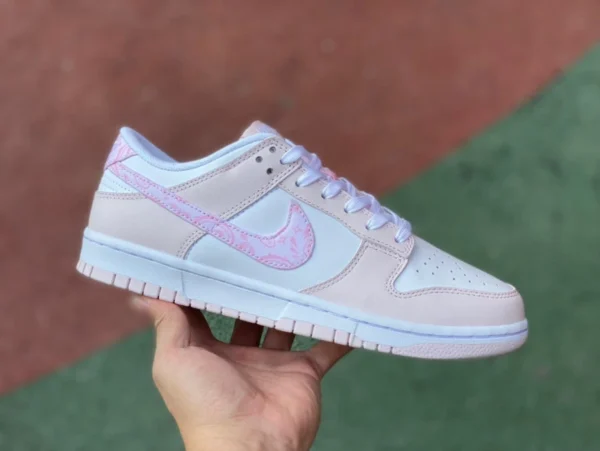 Dunk Pearl Pink Nike Dunk Low Pink Paisley Pearl Pink Casual Sneakers FD1449-100