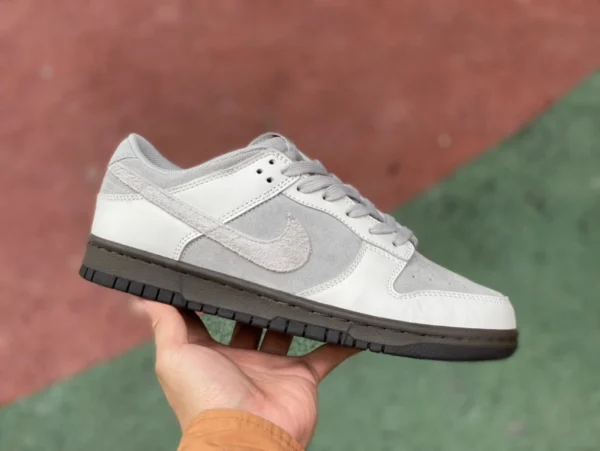 Dunk Grey White Iron Ore Nike Dunk Low Ironstone Iron Ore Retro-Low-Top-Sneaker mit Gummisohle FD9746-001