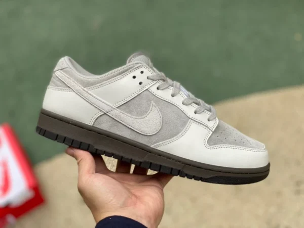 Dunk Grey White Iron Ore Pure Original Nike Dunk Low Ironstone Iron Ore Retro-Low-Top-Sneaker mit Gummisohle FD9746-001