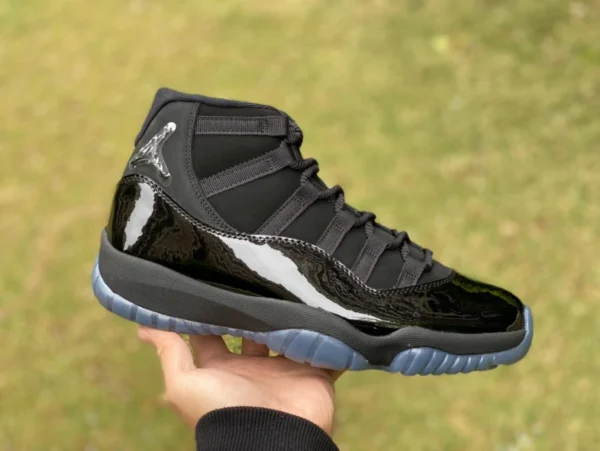 AJ11 Black Gamma High Top Layer Real Carbon Plate nur für Volumen Air Jordan 11 Black AJ11 komplett schwarzes Wildleder Gamma Jordan 11 378037-005