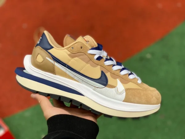 Sacai3.0 Khaki LJ Außenhandelskanalversion Nike Vaporwaffle x Sacai Joint Sesame Khaki Purple Gold DD1875-200