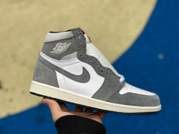 Aj1 Washed Grey High-Top, kostengünstige Version der ersten Lederschicht Air Jordan 1 High OG Washed Grey „Washed Heritage“ DZ5485-051