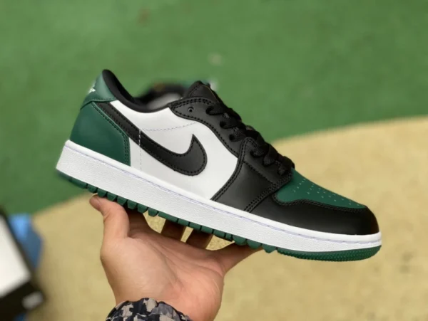 aj1 schwarz und weiß grün Golf Pure Original Air Jordan 1 LowGolf Aj1 grüne Low-Top-Golfschuhe DD9315-107