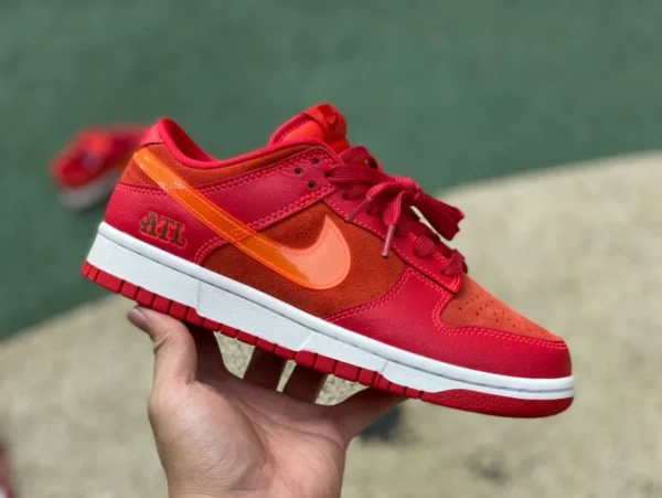 Dunk Red Atlanta Pure Original Nike Dunk Low „ATL“ Low-Top-Sneaker mit Stadtmotiv „Atlanta“ in Rot FD0724-657