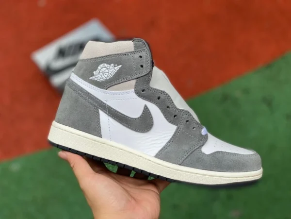 aj1 Washed Grey High Top, verbesserte Originalverpackung Air Jordan 1 High OG Washed Grey Washed Heritage DZ5485-051