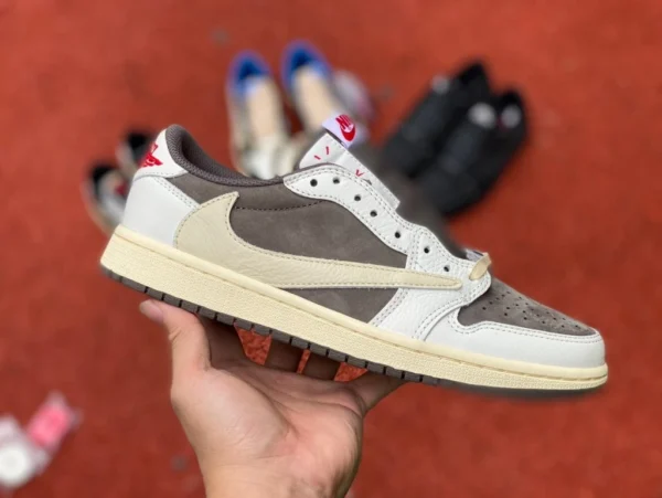 aj1 barb low top beige weiß braun