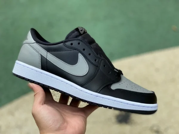 aj1 Shadow Grey Low DG Pure Original Air Jordan 1 Retro Low Black Grey Low Top 705329-003