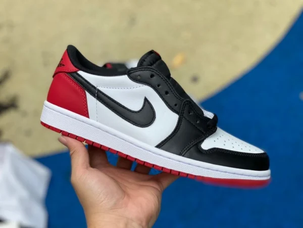 aj1 Black Toe Low Die kostengünstigste Version des Air Jordan 1 Low OG „Black Toe“ 2023, Version CZ0790-106