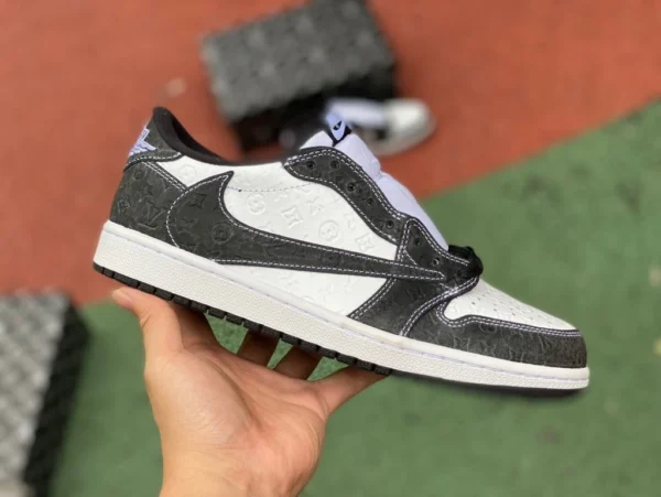 aj1 barb low-top LV co-branded, vom Umtausch ausgeschlossen. Auf der Außenseite des Schuhkörpers befindet sich eine Schutzfolie, die automatisch abfällt.