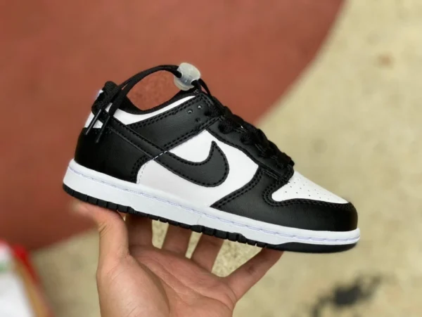 Dunk schwarz-weiße Kinderschuhe süßes Baby Nike Dunk Low „White/Black“ klassische Retro-Sneaker schwarz-weißer Panda CW1588-100