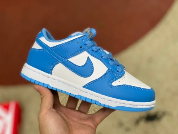 Dunk University Blue Kinderschuhe Mengbao Nike Dunk Low Retro „University Blue“ Leichte Low-Top-Sneaker für mittlere Kinder University Blue CW1