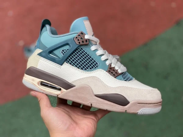 aj4 weiß braun blau Air Jordan 4 AJ4 Kundenbestellkarte Biest DH6927-017