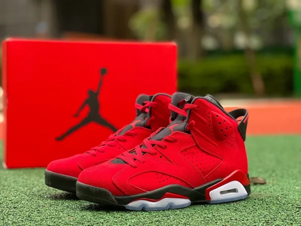 Aj6 Big Red Bull Cut Piece Pure Original Air Jordan 6 „Toro“ Bull Red Angry Red CT8529-600