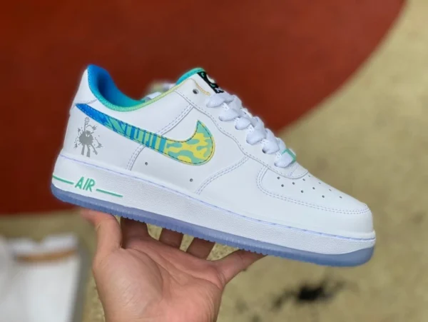 AF1 Weiß und Blau NIKE Nike 2023 Sommer neue Air Force One Mode vielseitige Sport- und Freizeitschuhe FJ7691-191