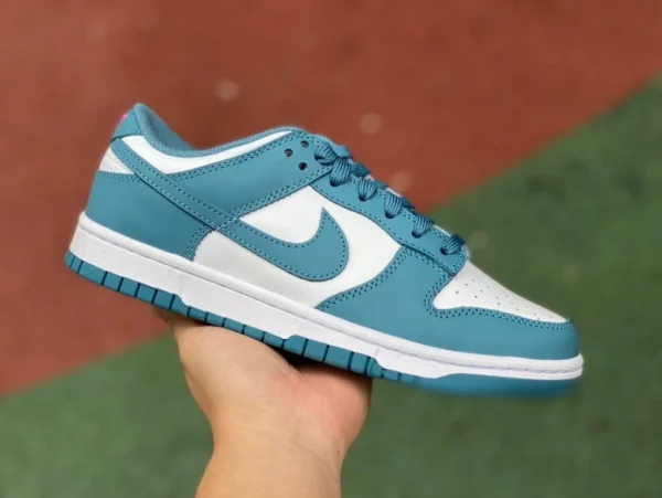 Dunk Weiß Cyan Nike Dunk Low Low-Top-Casual-Retro-Sneaker für Damen in Weiß Cyan FJ0739-100