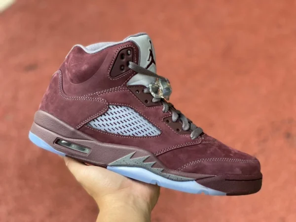 aj5 burgundy high top y3 Heyuan version Air Jordan 5 „Burgundy“ dunkelrot aj5 burgundy 3M reflektierend dz4131-600