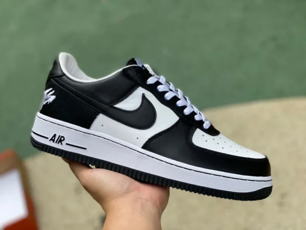 af1 black and white panda ts joint pure original Terror Squad x Nike Air Force 1 low FJ5756-100