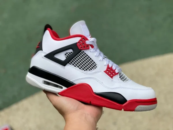 AJ4 Flame Red Special Edition LJR produzierte Air Jordan 4 AJ4 Schwarz-Weiß-Rot-Paar-Modell Flame Red 2020 Replik DC7770-160