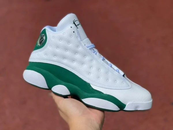 aj13 Ray Allen erste Schicht aus echtem Carbon AIR JORDAN 13 AJ13 Ray Allen PE-Basketballschuhe in Weiß und Grün 414571-125