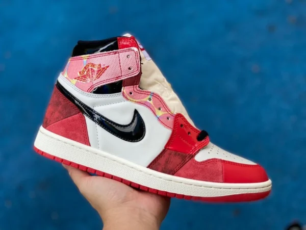 aj1 Spider-Man 2.0 O reines Original Air Jordan 1 High OG SP High Top AJ1 Spider-Man 2.0 weiß rot DV1753-601