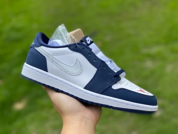 aj1sb marineblau y pure original Jordan Air Jordan 1 Sb Low Midnight Navy Low-Top-Retro-Basketballschuhe Herren Marineblau