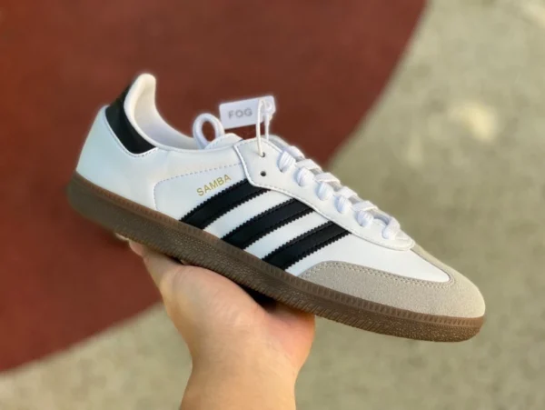 Adidas weiß grau schwarz adidas Adidas Clover Samba OG Deutsche Herren- und Damen-Sommer-Low-Cut-Leicht-Freizeitschuhe ho1877