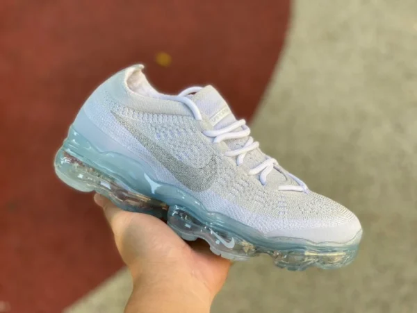 Großes Luftpolster 23 Weiß Grau Nike Air VaporMax 2023 Flyknit Großes Luftpolster Laufschuhe DV1678-002