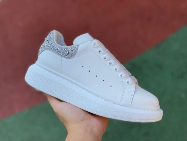 McQueen diamantgrau Ale Xander McQueen Alexander McQueen Strass Spoiler lässige Mode-Sneaker