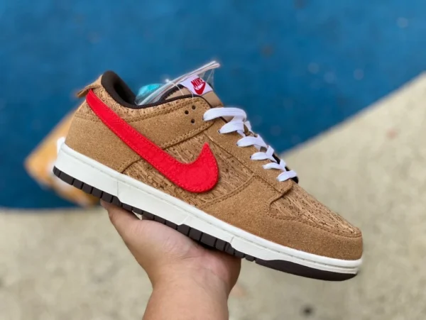 Dunk Cork Edison Chen CLOT x Nike Dunk Low 20th Anniversary Korkfarbe Edison Chen hat gemeinsam den Hook Low-Top-Sneaker FN0317-121 geändert