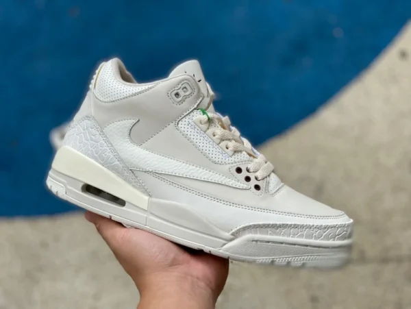 aj3 cremefarbener Widerhaken Air Jordan 3 x Travis Scott TS gemeinsamer Widerhaken 136064-668