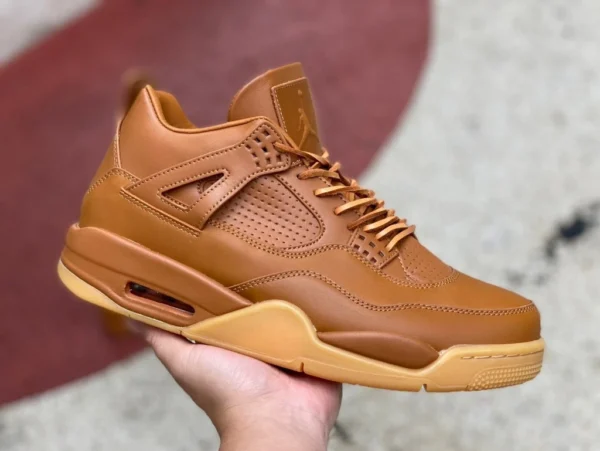 Aj4 Wheat untergräbt Air Jordan 4 AJ4 Wheat Peak Yellow Boots Herren Limited Edition 819139-205