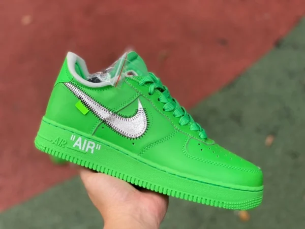 OW Air Force grün reine Original Nike Air Force 1 AF1 Green Art Museum Air Force OW gemeinsame Turnschuhe DX1419-300