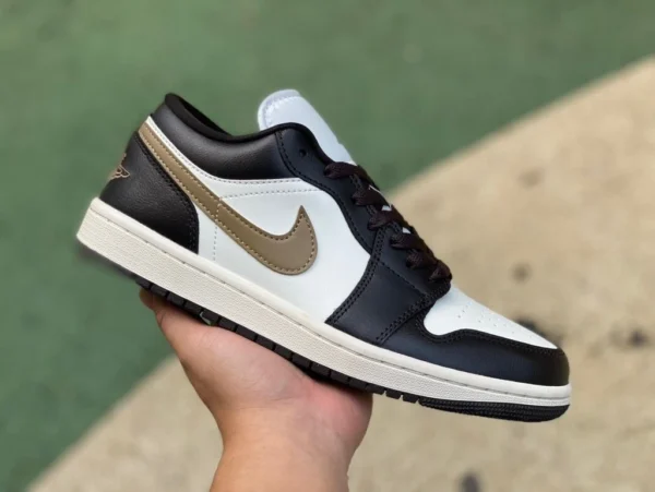 AJ1 Small Mocha Brown Pure Original Air Jordan 1 Low AJ1 Brown Small Mocha Brown Low-Top-Basketballschuhe DC0774-200