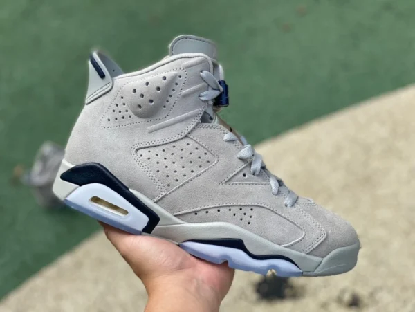 aj6 Georgetown Sonderedition ljr produzierte Air Jordan 6 Retro AJ6 graue trendige Retro-Basketballschuhe CT8529-012