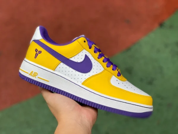 Air Force Lakers Purple Gold Pure Original Kobe Bryant x Nike Air Force 1 Low Retro QS Sneakers Gelb Lila FZ11511