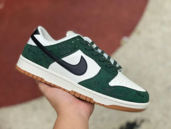 Dunk Low-Top-Schuhe aus Rohgummi in Weiß und Grün Nike Dunk Low Low-Top-Retro-Freizeit-Sport-Skateboard-Schuhe in Weiß und Grün FQ8893397