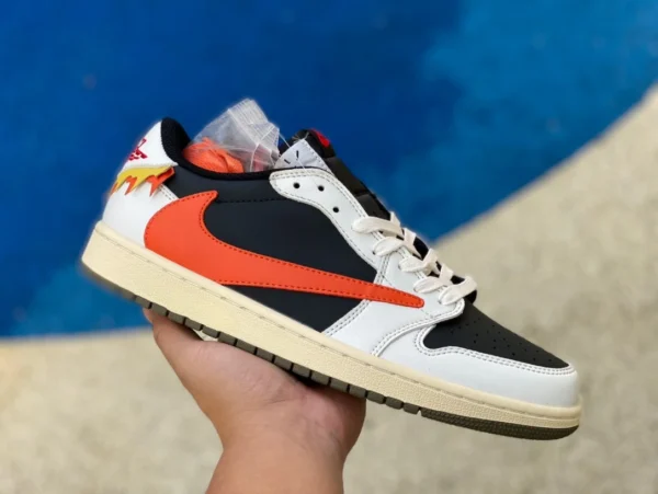 aj1 barb low top weiß schwarz orange Air Jordan 1 x Travis Scott TS joint barb low top DM7866928