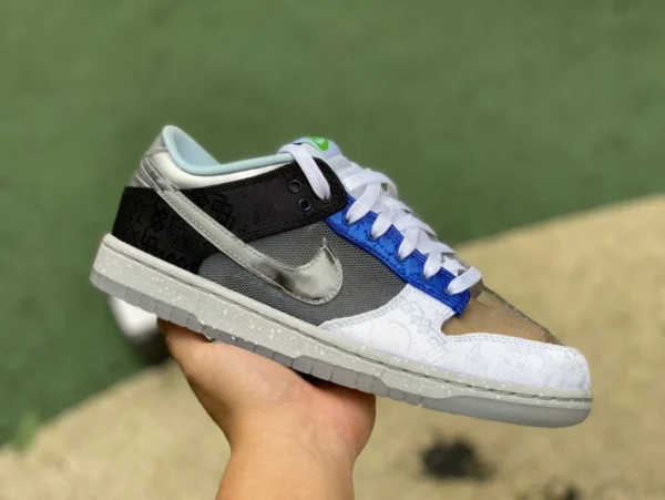 Dunk Edison Chen braun blau grau reines Original CLOT x Nike Dunk Low Yuanyang Low-Top-Sneaker in limitierter Auflage FN0316999