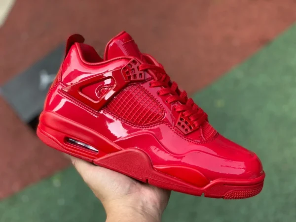 aj4 rotes Lackleder Air Jordan 4 Lab4 Red AJ4 rotes Lackleder 4 Basketballschuhe 719864600