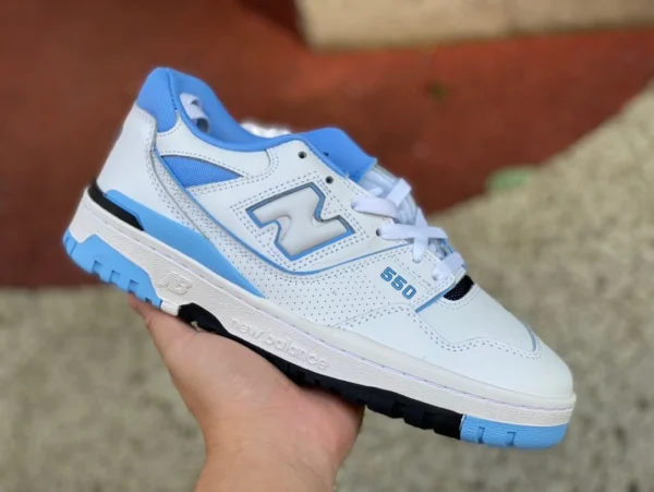 NB550 Weiß und Blau, reine Original-Retro-Basketballschuhe der New Balance 550-Serie für Männer und Frauen im gleichen Stil BB550LA1