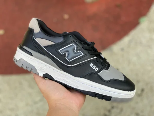 NB550 schwarz und grau reine Original-Retro-Basketballschuhe der New Balance 550-Serie für Männer und Frauen im gleichen Stil BB550SR1