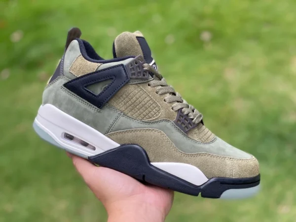 aj4 militärgrüner Patch und reines Original Air Jordan 4 Craft Olive militärgrün AJ4 FB9927200