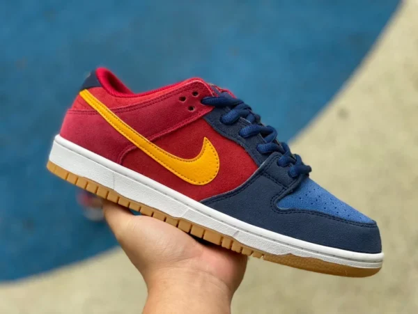 Dunk Rot und Blau Yuanyang Nike SB Dunk Low Rot und Blau Yuanyang Barcelona Low-Top-Casual-Sport-Skateboard-Schuhe DJ0606400