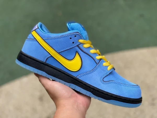 Dunk Powerpuff Girls Blue Pure Original Die Powerpuff Girls x Nike SB DunkLow „Bubbles“ FZ832