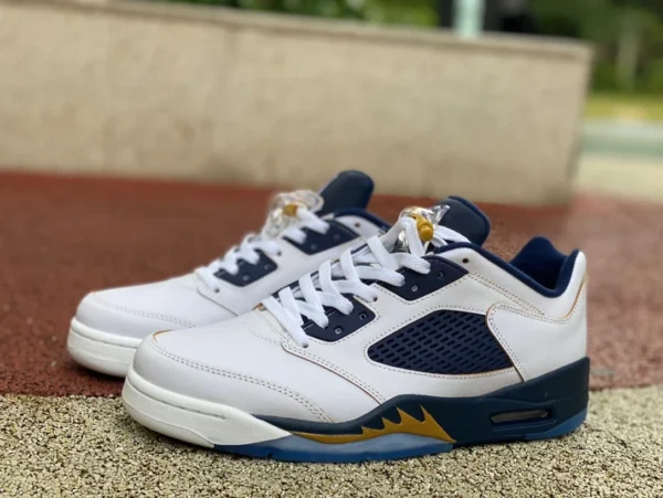 aj5 weiß blau niedrig Air Jordan 5 AJ5 low gs Retro 819171-135