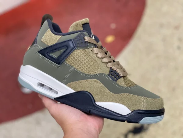 Aj4 Military Green Patch kostengünstige Version des Air Jordan 4 Craft „Olive“ Military Green AJ4 FB9927-200