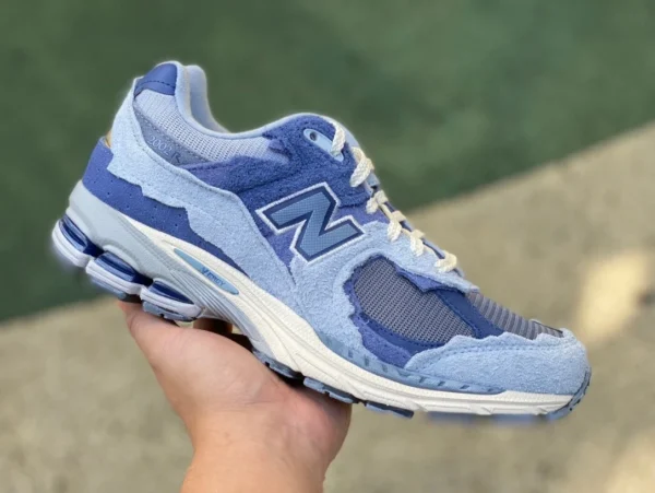 NB2002r Blau und Weiß President Edition New Balance Patchwork Evergreen Flower Basket Retro Casual Sport Laufschuhe M2002RDI