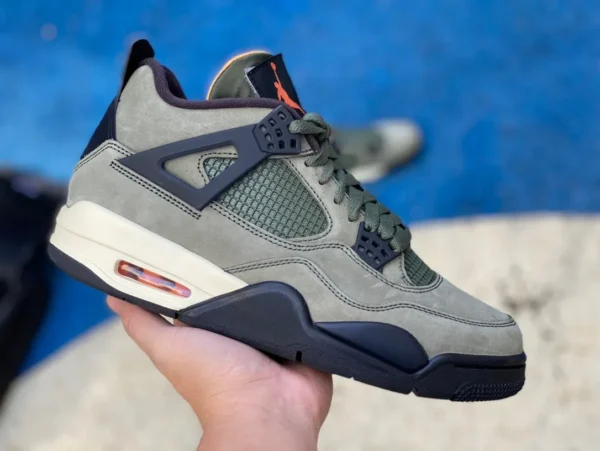 aj4 Militärgrün Air Jordan 4 Retro UNDFTD Low-Top-Retro-Basketballschuhe Herren Militärgrün JBM351 M1