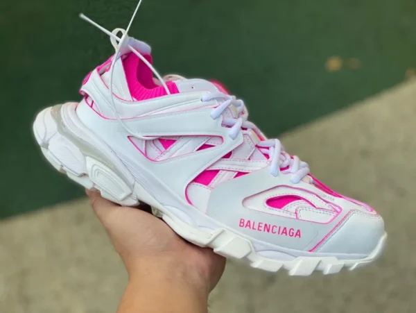 Balenciaga 3.0 weißes Puder Balenciaga Triple S Papa-Schuhe Balenciaga